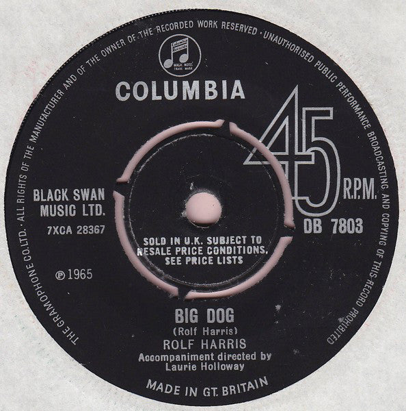 Rolf Harris - Big Dog (7")
