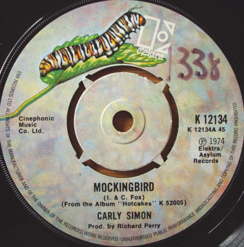 Carly Simon - Mockingbird (7", Single)