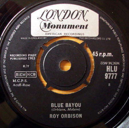 Roy Orbison - Blue Bayou / Mean Woman Blues (7