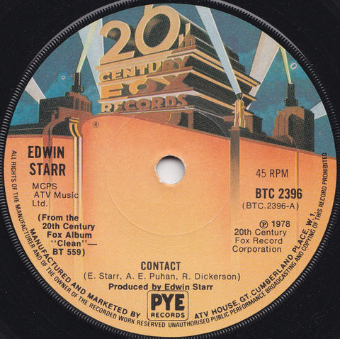 Edwin Starr - Contact  (7", Single, Sol)