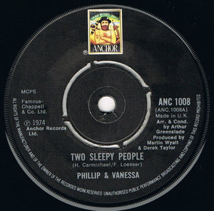 Phillip & Vanessa* - Two Sleepy People  (7", Single)