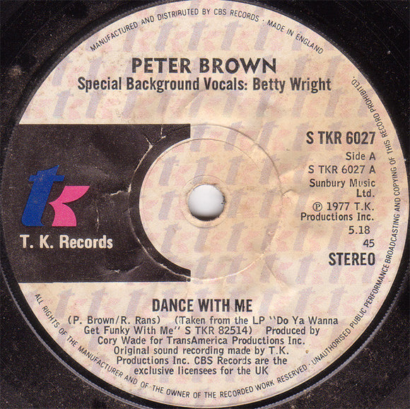 Peter Brown (2) - Dance With Me (7