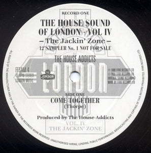 Various - The House Sound Of London - Vol. IV - "The Jackin' Zone" (12" Sampler No.1) (12", Promo, Smplr, Rec)