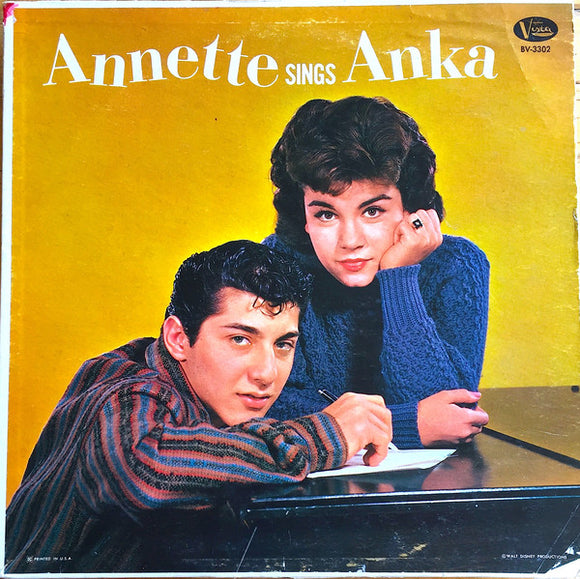 Annette (7) - Annette Sings Anka (LP, Album)