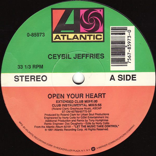 Ceybil Jefferies - Open Your Heart (12")