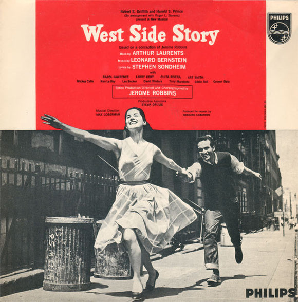 Leonard Bernstein, Stephen Sondheim, Carol Lawrence, Larry Kert, Chita Rivera, Art Smith - West Side Story (LP, Mono)