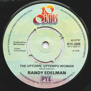 Randy Edelman - The Uptown, Uptempo Woman (7", Single)