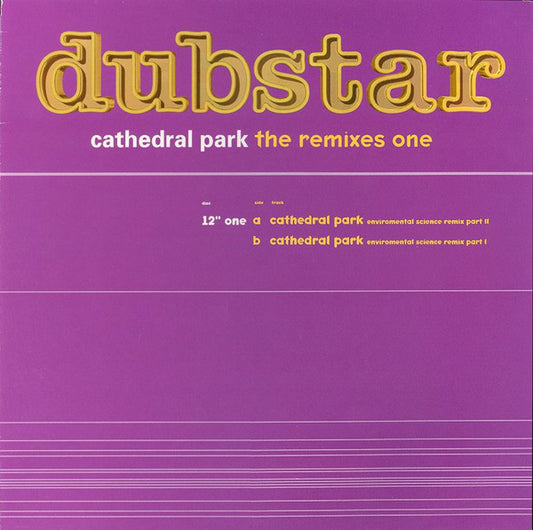 Dubstar (2) - Cathedral Park - The Remixes One (12", Promo)