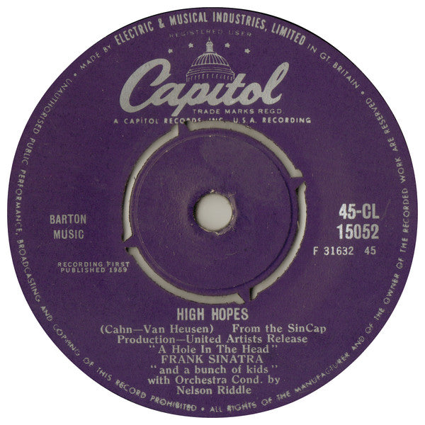 Frank Sinatra - High Hopes (7", Single)