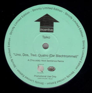 Taiko - Uno, Dos, Tres, Quatro (Die Blechtrommel) (12", S/Sided, Ltd)