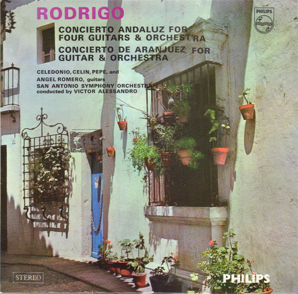 Rodrigo* / The Romeros - Concierto Andaluz For Four Guitars & Orchestra / Concierto De Aranjuez For Guitar & Orchestra (LP)
