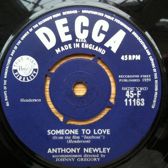 Anthony Newley - Someone To Love / It's All Over (7