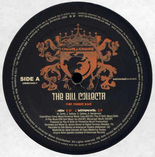 Chamillionaire Feat. Krayzie Bone - The Bill Collecta (12")