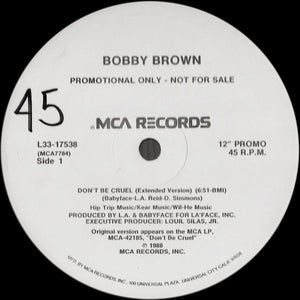 Bobby Brown - Don't Be Cruel (12", Promo)