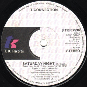T-Connection - Saturday Night (7", Single)