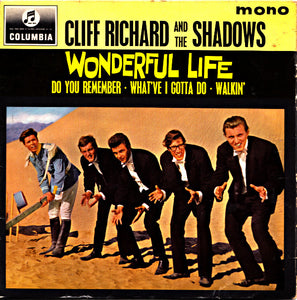 Cliff Richard & The Shadows - Wonderful Life (7", EP, Mono)