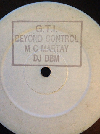 M.C. Martay & D.J. D.B.M.* - Beyond Control / Female Force (12", Promo, W/Lbl)