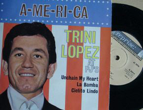 Trini Lopez - A-ME-RI-CA - Trini Lopez At PJ's (7", EP, Mono)