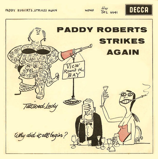 Paddy Roberts (2) With The Dennis Wilson Octet - Paddy Roberts Strikes Again (7", EP, Mono)