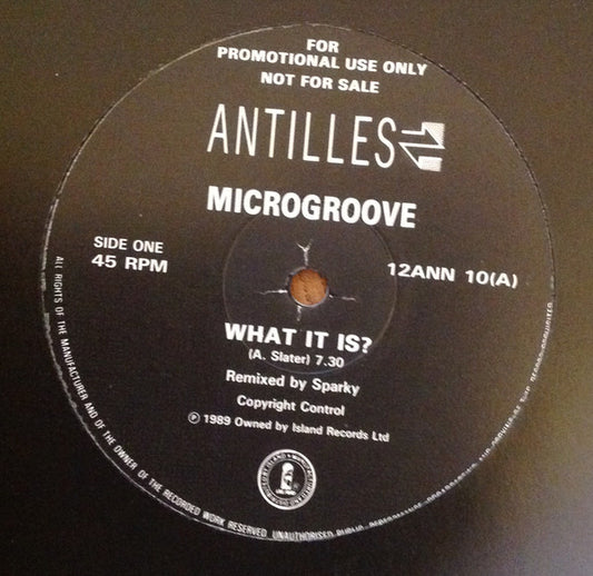 Microgroove - What It Is? (12", Promo)