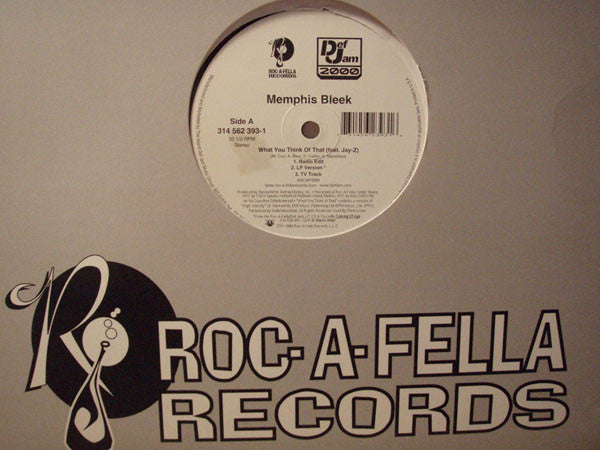 Memphis Bleek - What You Think Of That (12")
