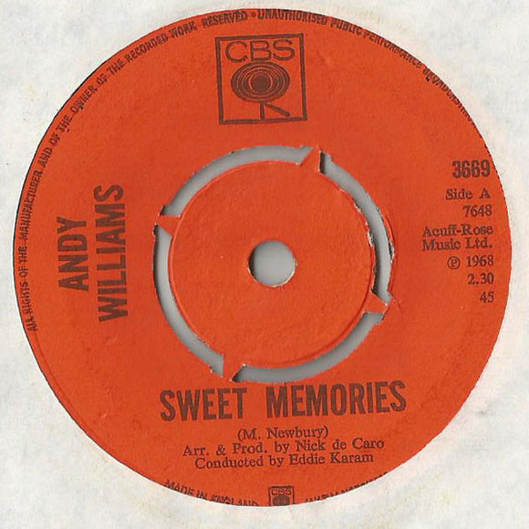 Andy Williams - Sweet Memories (7