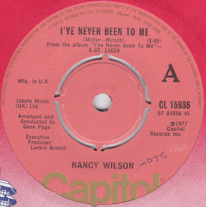 Nancy Wilson - I've Never Been To Me (7")