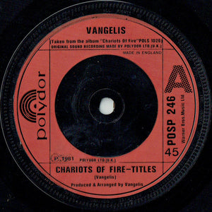 Vangelis - Chariots Of Fire-Titles (7", Single, Red)