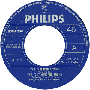 The Tony Osborne Sound - The Shepherd's Song (7")