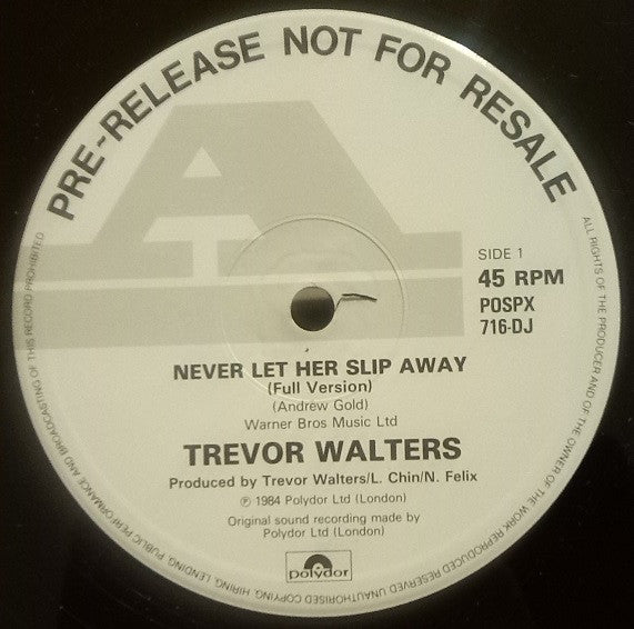 Trevor Walters - Never Let Her Slip Away (12