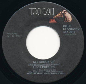 Elvis Presley With The Jordanaires - All Shook Up (7", Single, RE)