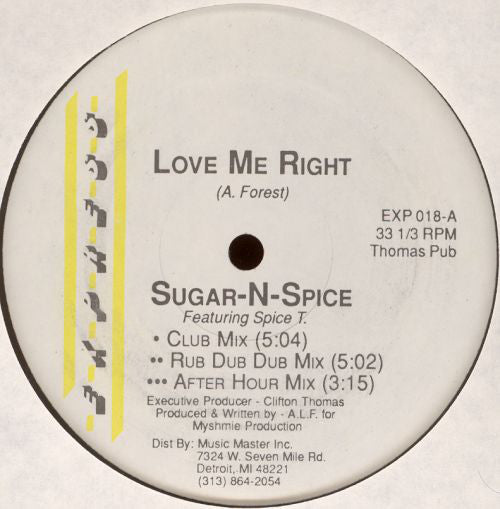 Sugar-N-Spice Featuring Spice T. - Love Me Right (12