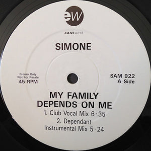 Simone - My Family Depends On Me (12", Promo)