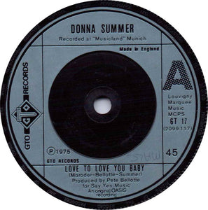 Donna Summer - Love To Love You Baby (7", Single)