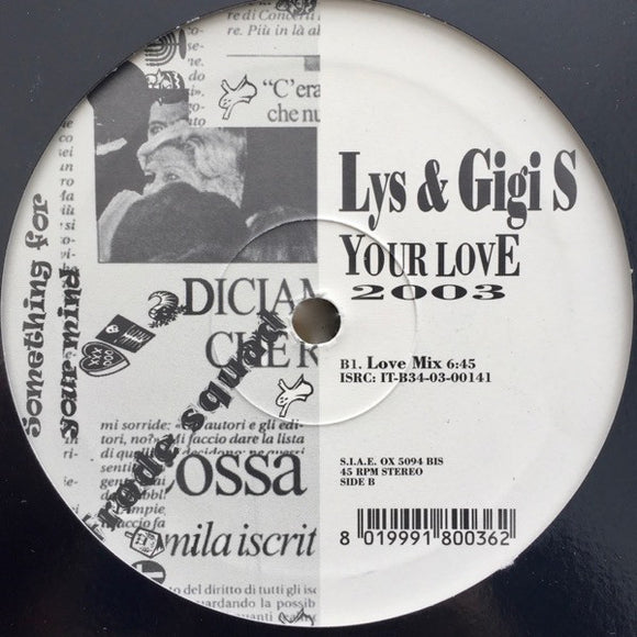 Lys & Gigi S - Your Love 2003 (12