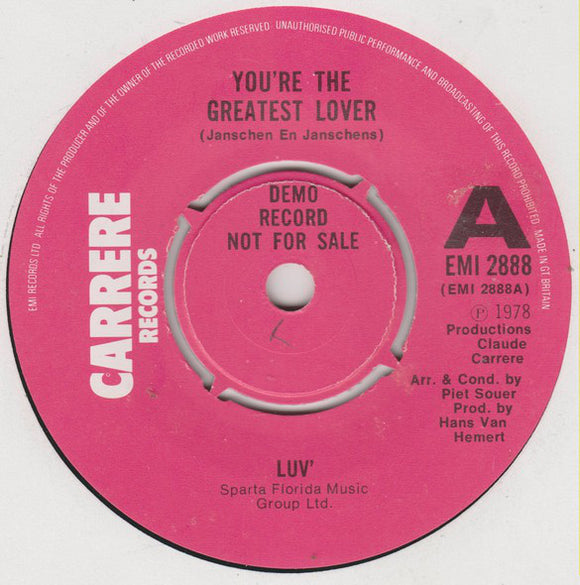 Luv' - You're The Greatest Lover (7