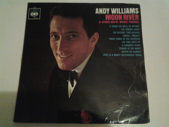 Andy Williams - Moon River & Other Great Movie Themes (LP, Comp, Mono)
