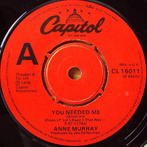 Anne Murray - You Needed Me (7")