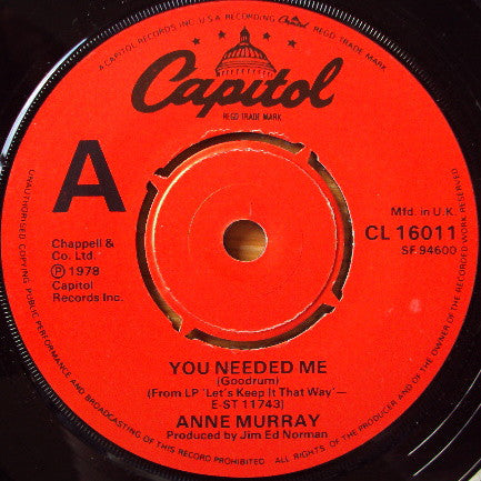 Anne Murray - You Needed Me (7