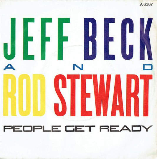 Jeff Beck And Rod Stewart - People Get Ready (7", Single)