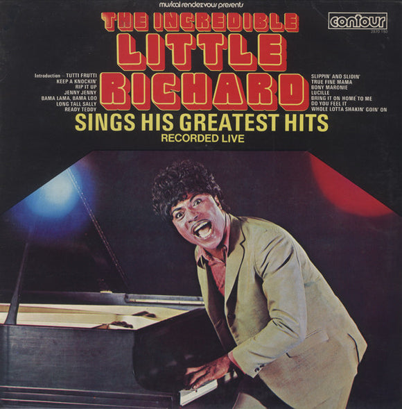 Little Richard - The Incredible Little Richard Sings His Greatest Hits Recorded Live (LP, Album, RE)