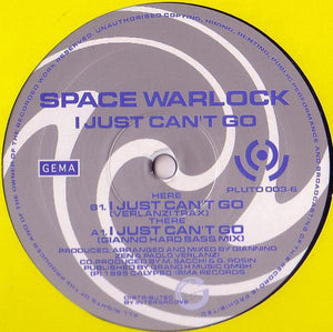 Space Warlock - I Just Can't Go (12")