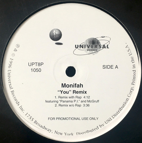 Monifah - You (Remix) (12", Promo)