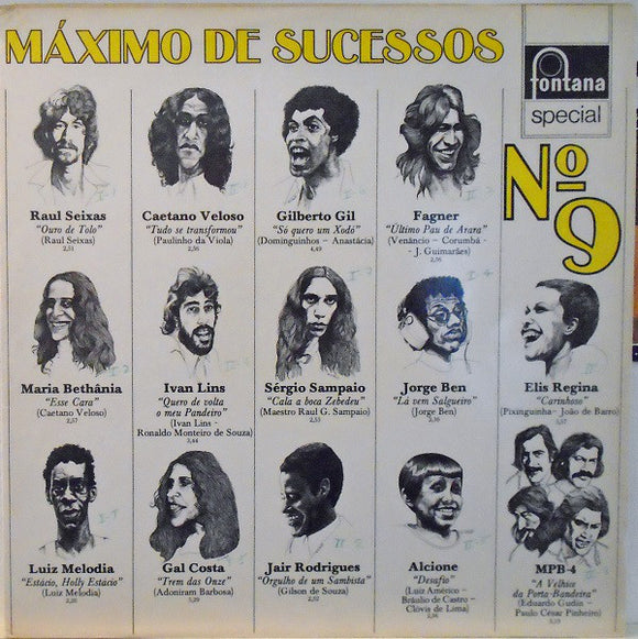 Various - Máximo De Sucessos № 9 (LP, Comp)