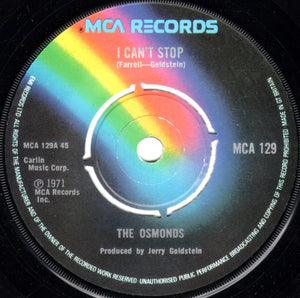 The Osmonds - I Can't Stop (7", Single)