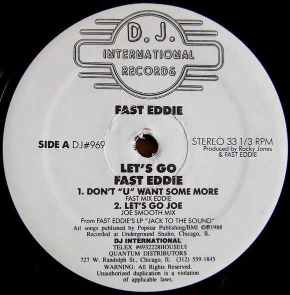 Fast Eddie* - Let's Go (12