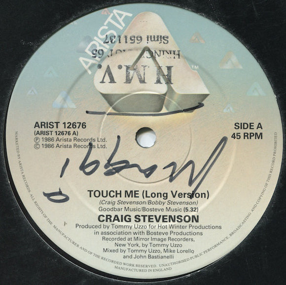 Craig Stevenson - Touch Me (12