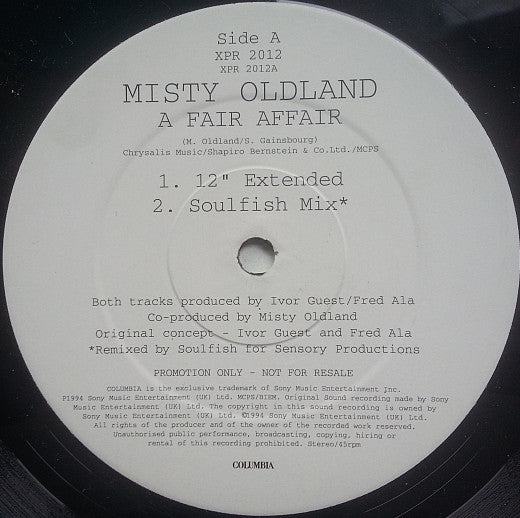 Misty Oldland - A Fair Affair (Je T'aime) (12