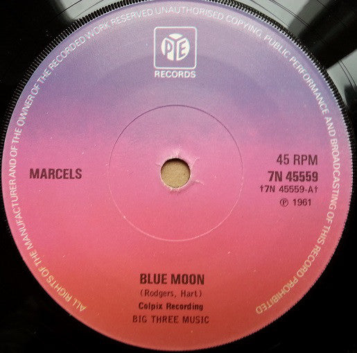 Marcels* / Big Dee Irwin - Blue Moon / Swinging On A Star (7", Sol)