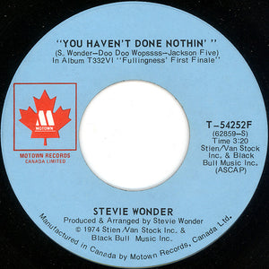 Stevie Wonder - You Haven't Done Nothin' / Big Brother (7", Single)
